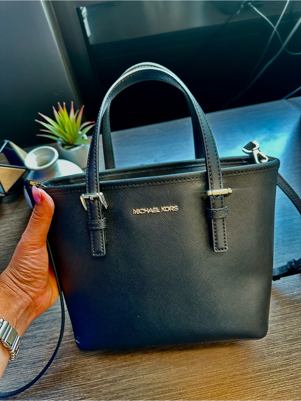 Michael Kors Extra Small Carryall Jet Set Travel in Black